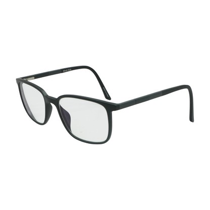 Black Modern Wander Rectangle Prescription Eyewear