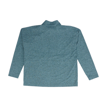 Green Solid 1/4 Zip Pullover