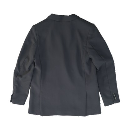 Gray Solid Blazer