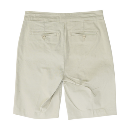 Khaki Petite Solid Chino Shorts