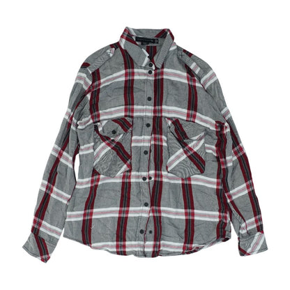 Gray Plaid Button Down