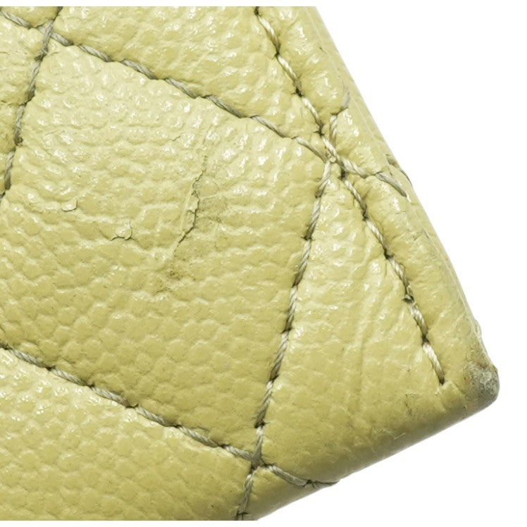 Boy Card Case in Green Leather