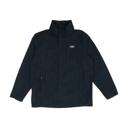 Black Tall Solid Rain Jacket