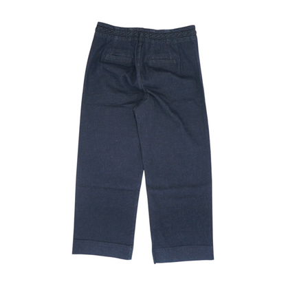 Navy Wide Leg Pants