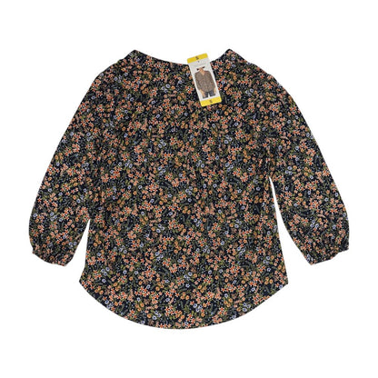 Navy Floral Blouse