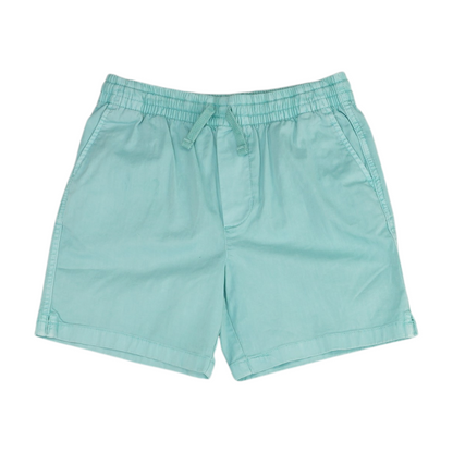 Blue Solid Chino Shorts