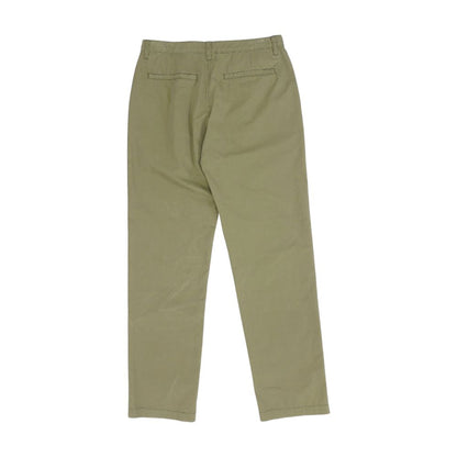 Olive Solid Casual Pants