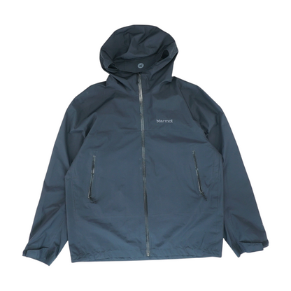 Black Solid Rain Jacket