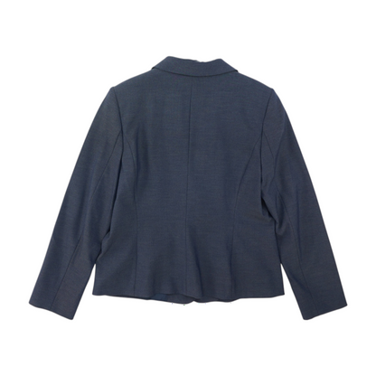 Blue Solid Blazer