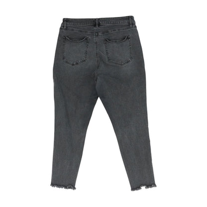 Black High Rise Slim Leg Jeans