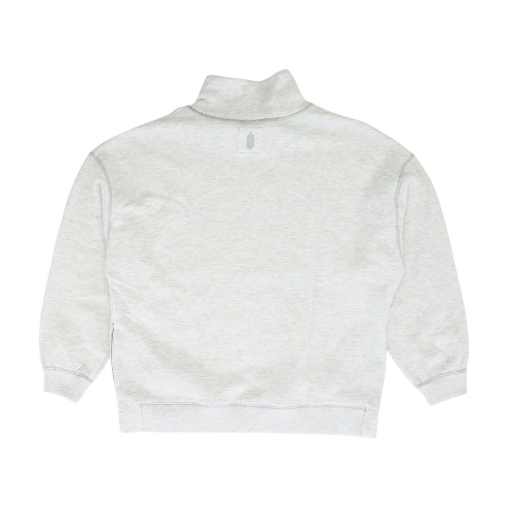 Gray Solid Sweatshirt Pullover