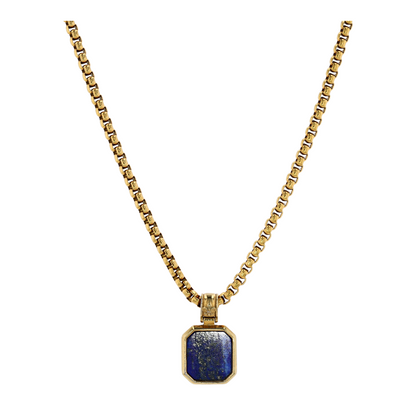 Costume Lapis Lazuli Pendant Necklace