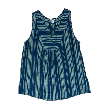 Navy Print Blouse