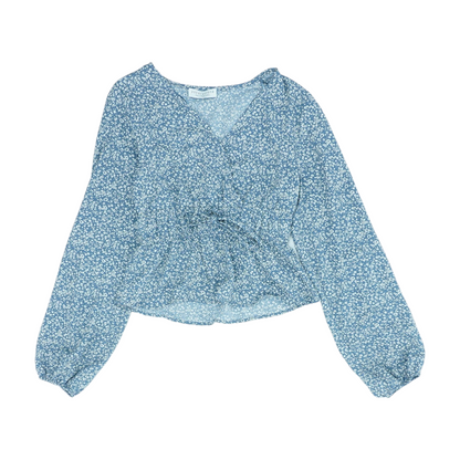 Blue Floral Blouse