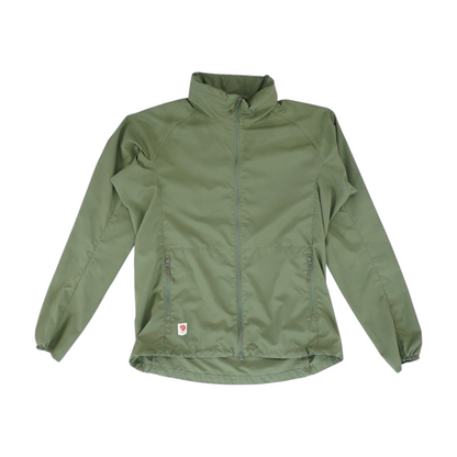 Green Solid Rain Jacket