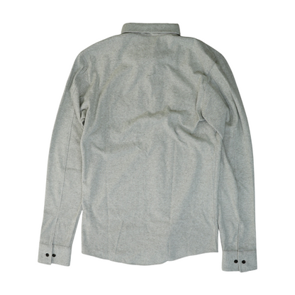 Gray Striped Flannel Button Down