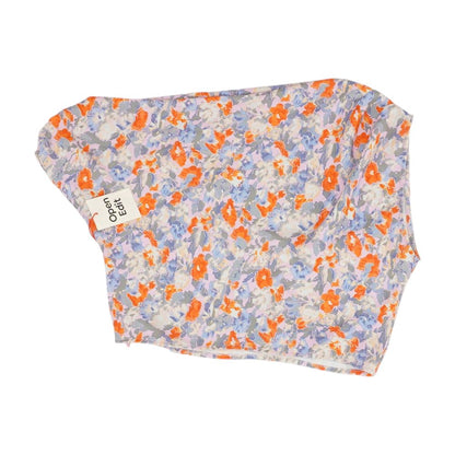 Multi Floral Cropped Blouse