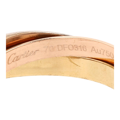 18K Tri-Tone Gold Band