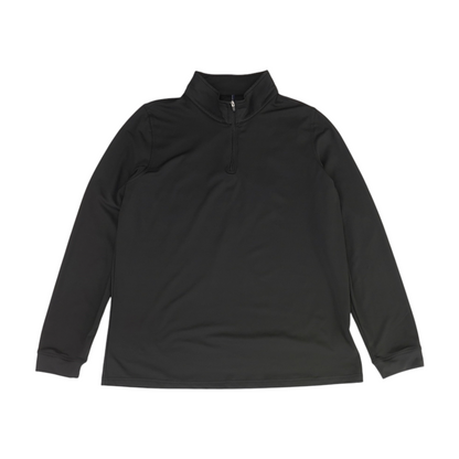 Black Solid 1/4 Zip Pullover