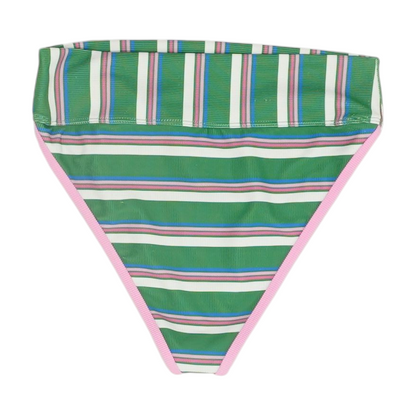 Green Striped Swim Bottom