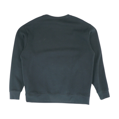 Black Solid Sweatshirt Pullover