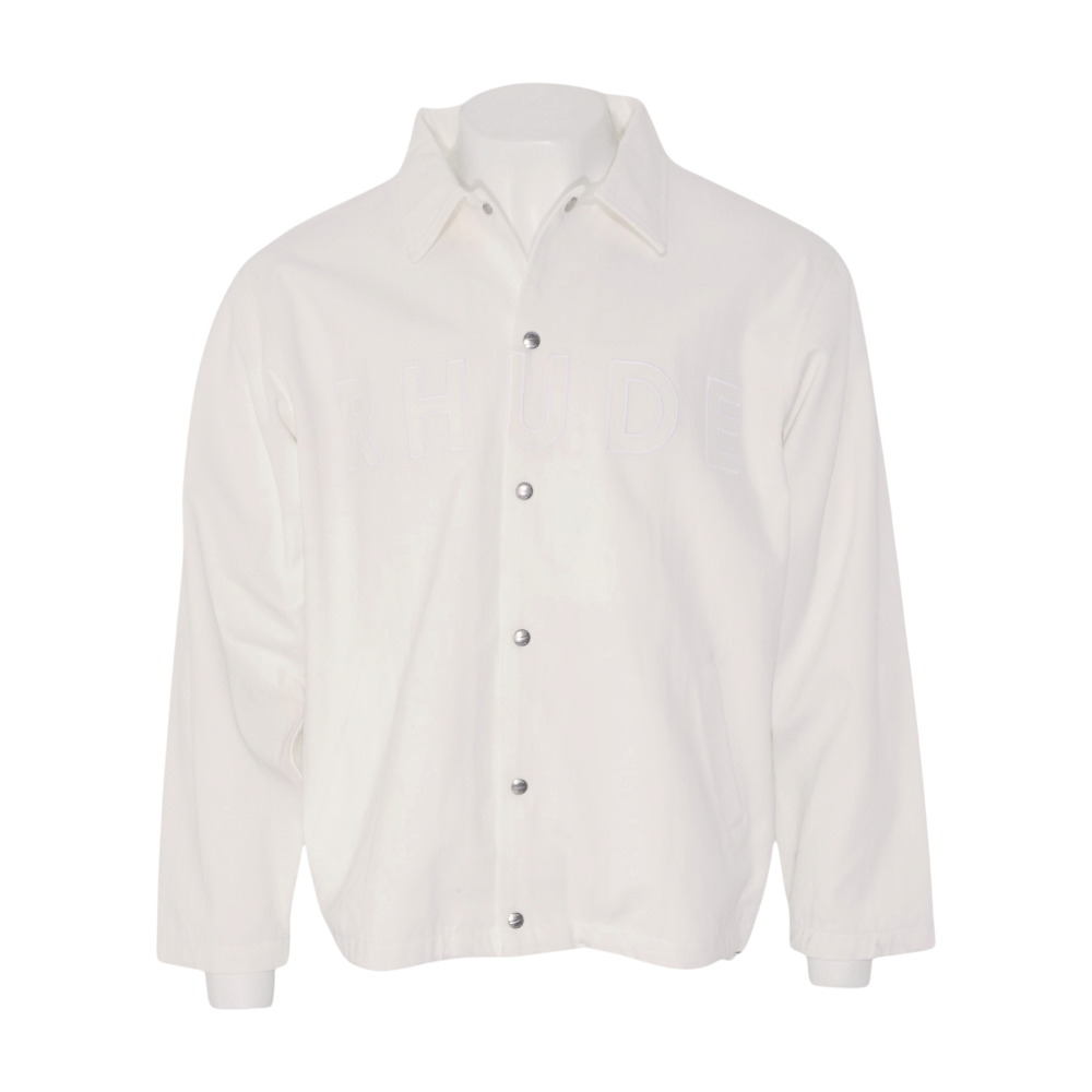 White Coaches Logo Cotton Jacket