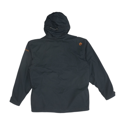 Black Solid Rain Jacket
