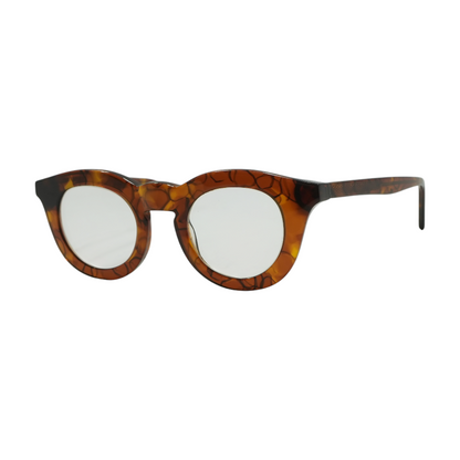 Brown Profuse Round Prescription Eyewear