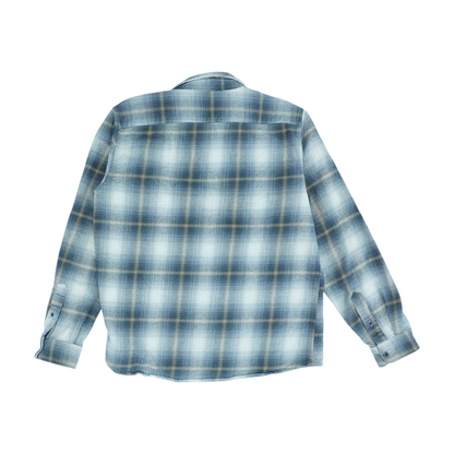 Gray Plaid Flannel Button Down