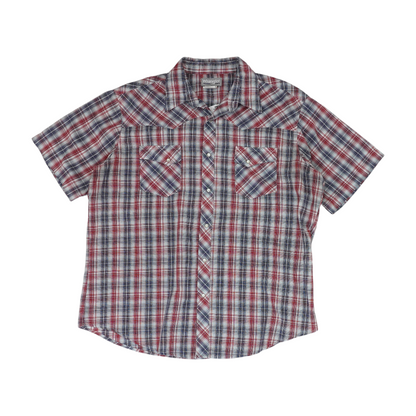 Multi Plaid Short Sleeve Button Down