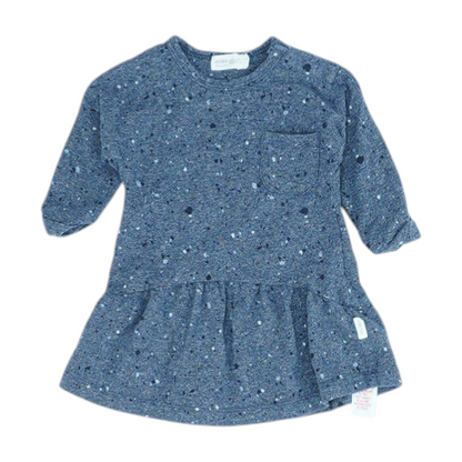 Navy Print Dress