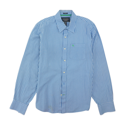 Blue Striped Long Sleeve Button Down
