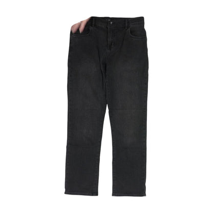 Black Husky Solid Straight Jeans