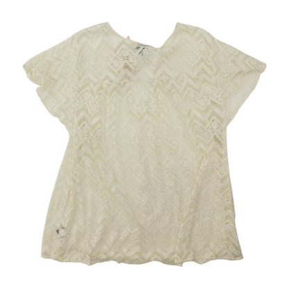 Ivory Plus Floral Blouse