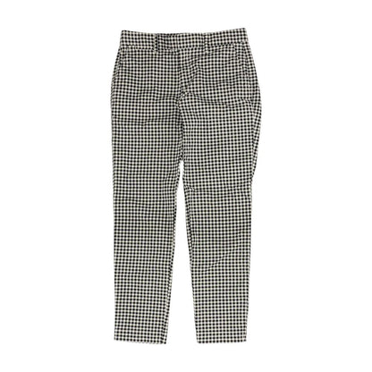 Black Check Capri Pants