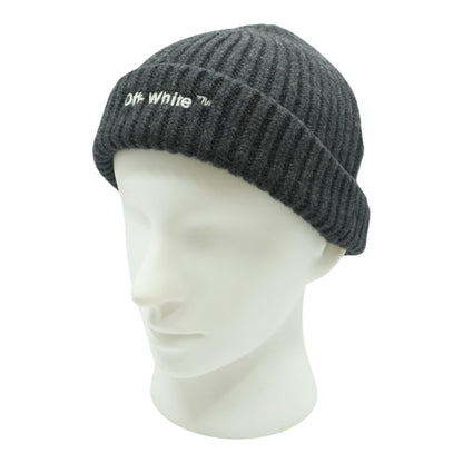 Helvetic Ribbed Beannie in Dark Heather Grey