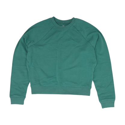 Green Solid Sweatshirt Pullover