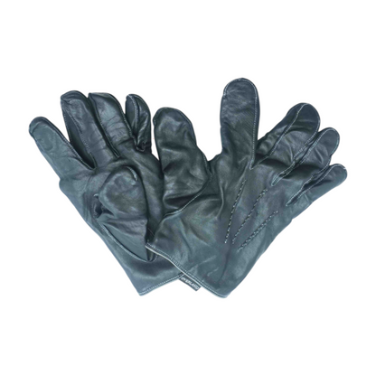 Black Leather Gloves