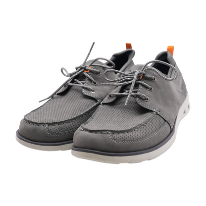 Gray Lace-Up Casual Shoes