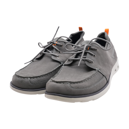 Gray Lace-Up Casual Shoes