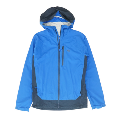 Blue Color Block Rain Jacket