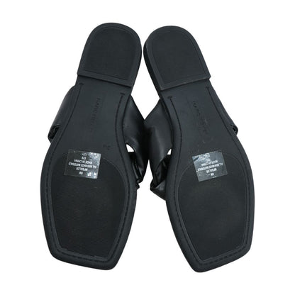Black Flat Sandals
