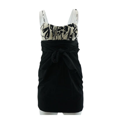 Black Misc Midi Dress