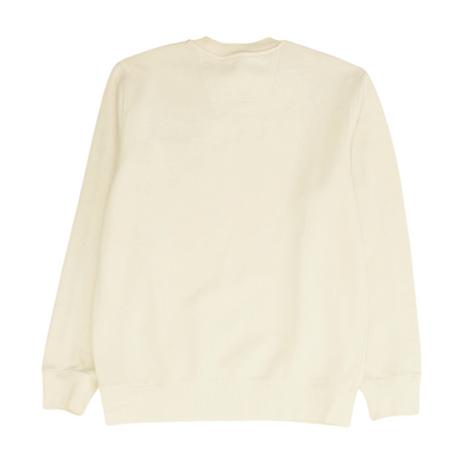 White Solid Sweatshirt Pullover