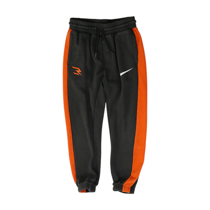 Gray Color Block Active Pants