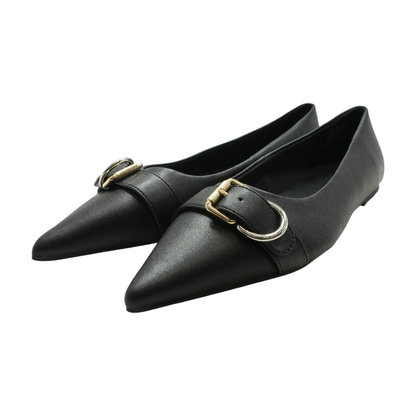 Black Slip-On Flats