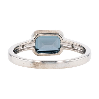 Sterling Silver London Blue Topaz Fashion Ring