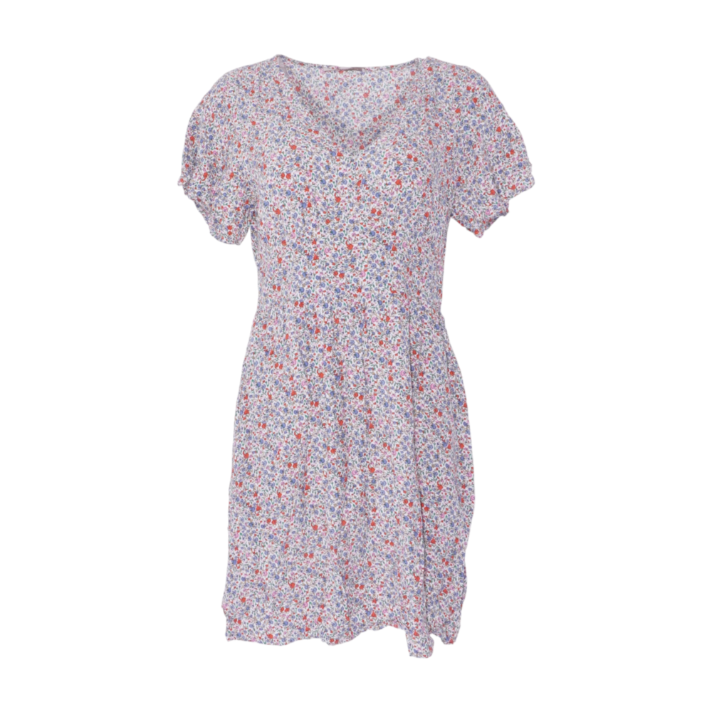Ann Taylor Loft White Floral Mini Dress – Image 1