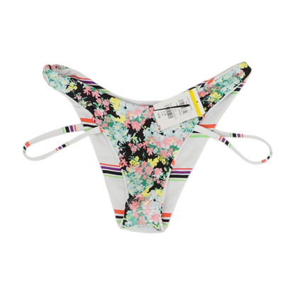 White Striped Swim Bottom