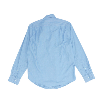 Blue Striped Long Sleeve Button Down
